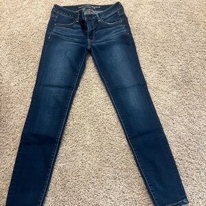 American Eagle Outfitters Women's Deep Blue Skinny Jeans